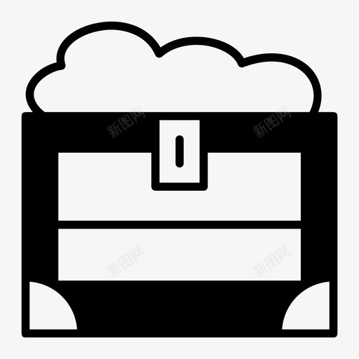 宝箱黄金海盗图标svg_新图网 https://ixintu.com 宝箱 海盗 财富 黄金