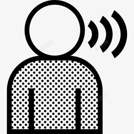 语音客户男人图标svg_新图网 https://ixintu.com 人类点 客户 尖叫 用户 男人 语音 说话