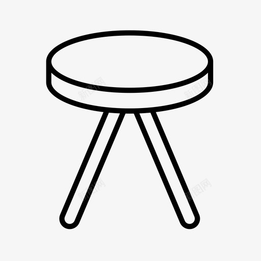 凳子椅子家具套件2图标svg_新图网 https://ixintu.com 凳子 家具套件2 椅子