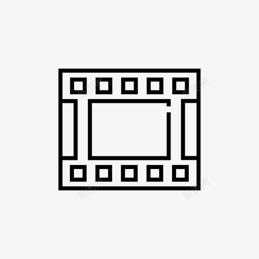 胶卷相册电影图标svg_新图网 https://ixintu.com 摄影线性图标集 照片 电影 相册 胶卷 长条