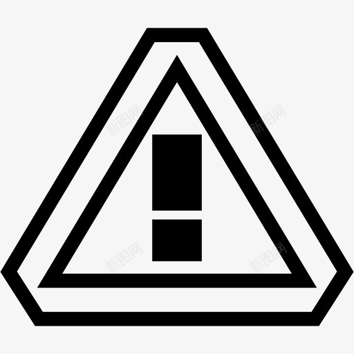 警告警报危险标志图标svg_新图网 https://ixintu.com 信号 危险标志 警告 警报 警报收集