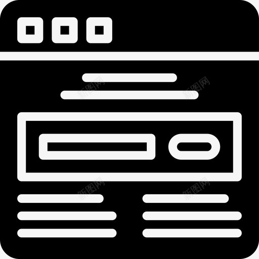 注册表单浏览器交互图标svg_新图网 https://ixintu.com Pretycons用户界面 互联网 交互 注册表单 浏览器 用户 界面