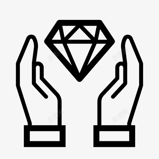 保存贵重物品钻石奢侈品图标svg_新图网 https://ixintu.com 价值 保存贵重物品 商业 奢侈品 贵重物品 钻石