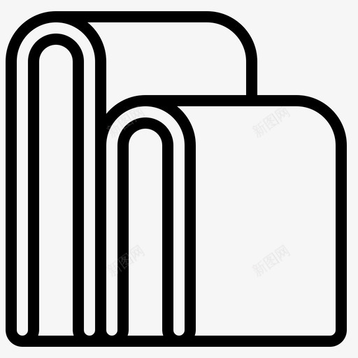 毛巾婴儿用品织物图标svg_新图网 https://ixintu.com 婴儿2 婴儿用品 毛巾 织物
