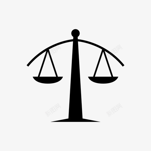 体重秤天平法庭图标svg_新图网 https://ixintu.com 体重秤 天平 平等 律师 法庭 法律