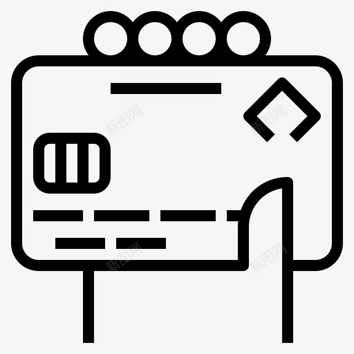 信用卡手持卡图标svg_新图网 https://ixintu.com 信用卡 手 持卡 理财
