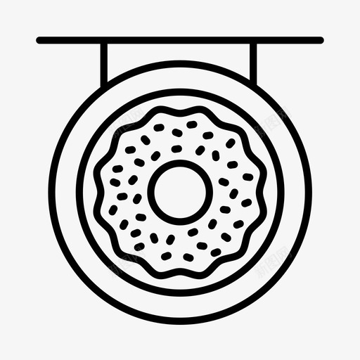 甜甜圈店面包店食品图标svg_新图网 https://ixintu.com 商店 甜甜圈店 糕点 面包店 食品