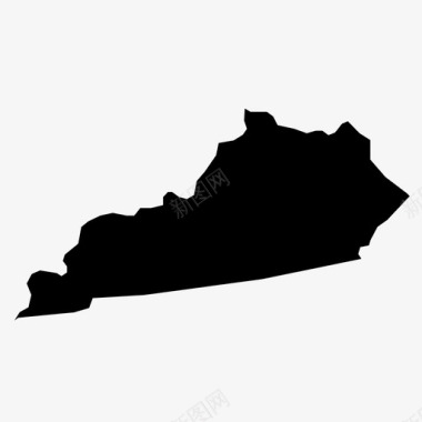 肯塔基州美国地理图标图标