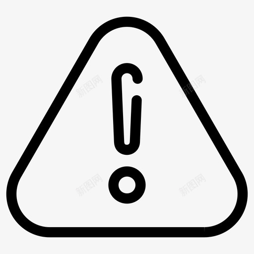 警告常规ui集合图标svg_新图网 https://ixintu.com 常规ui集合 警告