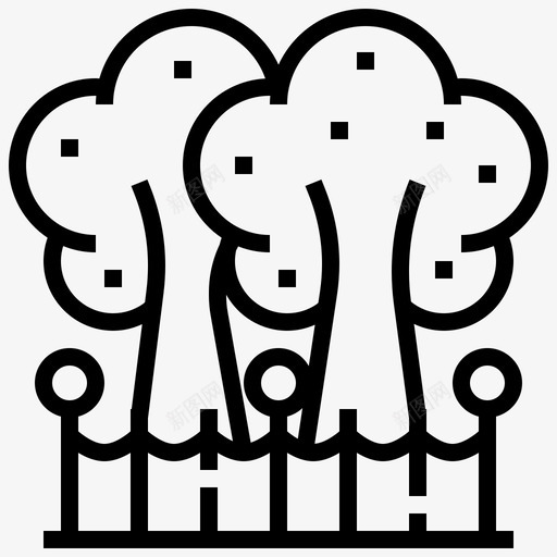 树秋秋元素图标svg_新图网 https://ixintu.com 树 秋 秋元素