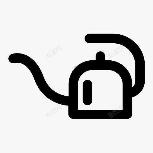 鹅颈壶咖啡因咖啡图标svg_新图网 https://ixintu.com 咖啡 咖啡因 杯子 鹅颈壶