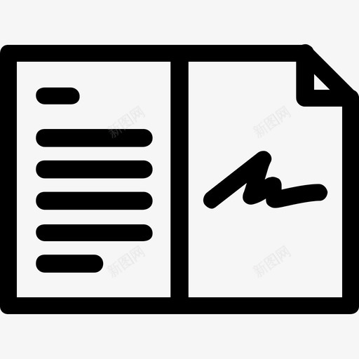 杂志签名像蝴蝶一样的文件图标svg_新图网 https://ixintu.com 像蝴蝶一样的文件 杂志签名
