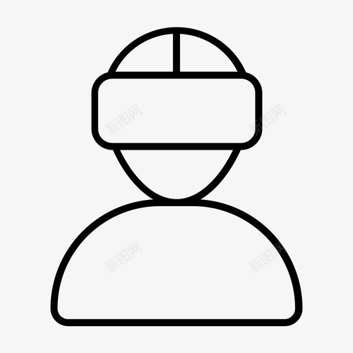 虚拟现实ar眼镜虚拟现实护目镜图标svg_新图网 https://ixintu.com ar眼镜 虚拟现实 虚拟现实护目镜