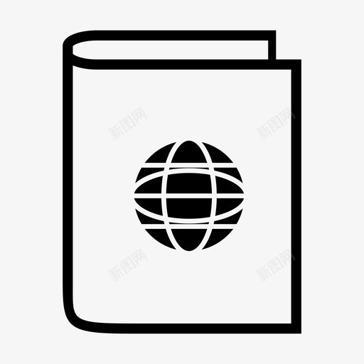 地理书教育读物图标svg_新图网 https://ixintu.com 地理书 教科书 教育 校本大纲 读物 课本