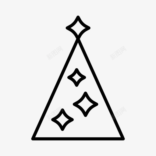 圣诞树圣诞装饰魔法图标svg_新图网 https://ixintu.com 圣诞树 圣诞节 圣诞装饰 魔法