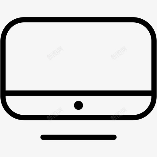 液晶显示器电脑显示器图标svg_新图网 https://ixintu.com 娱乐天气 屏幕 显示器 液晶显示器 电脑
