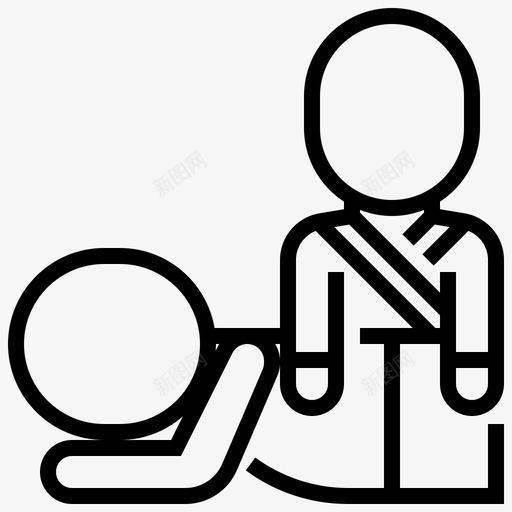按摩治疗师人体放松图标svg_新图网 https://ixintu.com spa spa元素2 人体 按摩治疗师 放松 治疗
