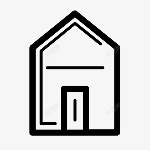 家房子基本图标svg_新图网 https://ixintu.com 基本图标 家 房子