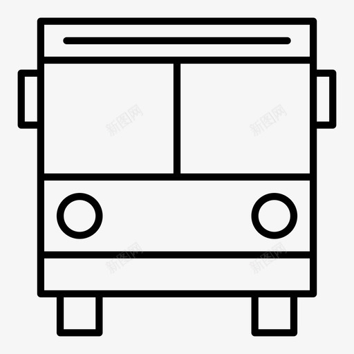 公共汽车通勤机器图标svg_新图网 https://ixintu.com 交通工具 公共汽车 教育用地 机器 校车 车辆 通勤