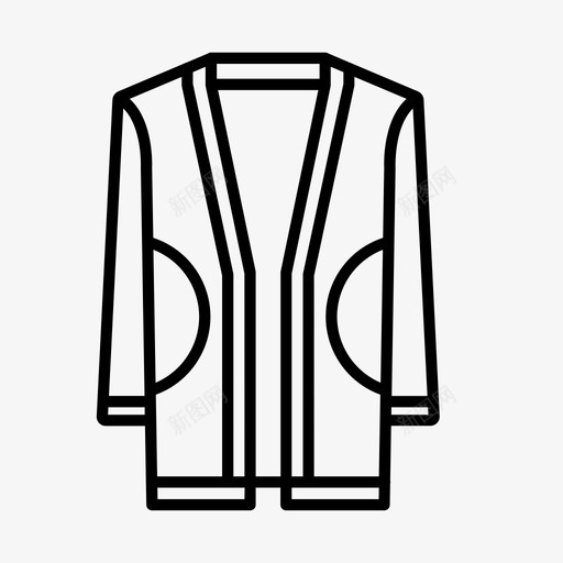 采购产品开衫衣服夹克图标svg_新图网 https://ixintu.com 冬季 夹克 时尚 衣服 采购产品开衫 针织