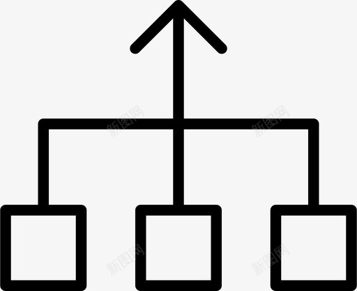 流程图项目合并图标svg_新图网 https://ixintu.com 合并 处理 并集 正方形 流程图 箭头和细框 项目