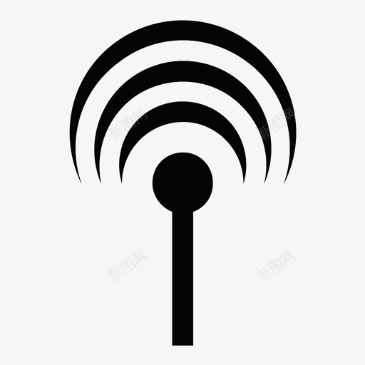 wifi信号强度图标svg_新图网 https://ixintu.com wifi 信号 强度 符号