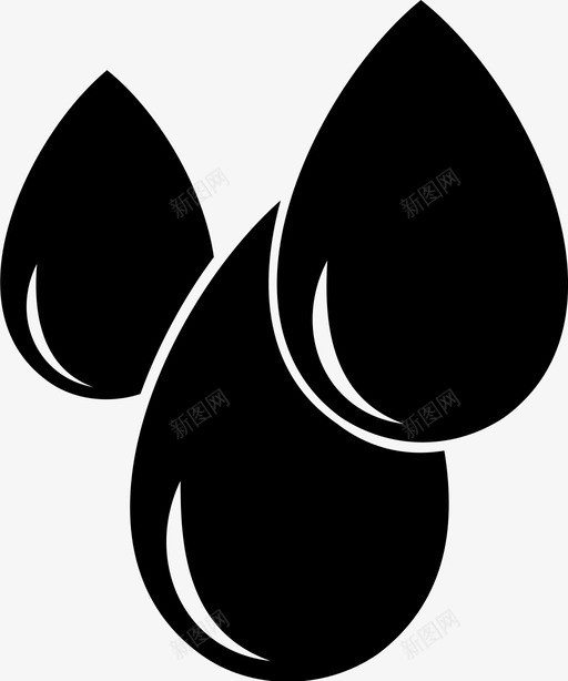 滴水水滴图标svg_新图网 https://ixintu.com 水滴 滴水