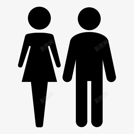 夫妻爱情男人图标svg_新图网 https://ixintu.com 夫妻 女人 家庭 洗手间 爱情 男人