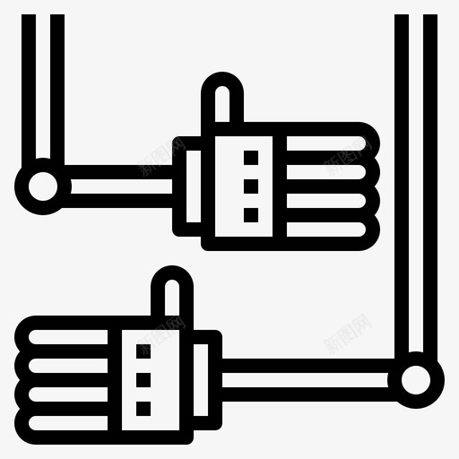 手臂助手手图标svg_新图网 https://ixintu.com 助手 手 手臂 技术 机器人