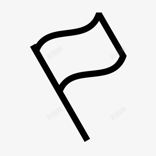 旗子终点旗点图标svg_新图网 https://ixintu.com 挥舞的旗帜 旗子 旗杆 点 生意 终点旗