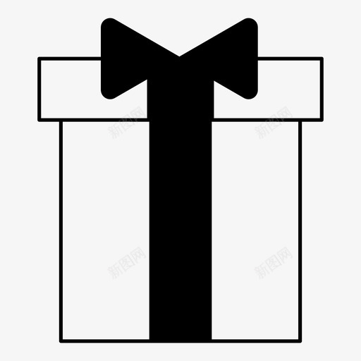 礼物庆祝新年图标svg_新图网 https://ixintu.com 庆祝 新年 新年礼物 礼物
