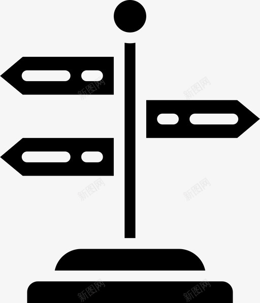 路标地理路标柱图标svg_新图网 https://ixintu.com 地理 地理实体 路标 路标柱