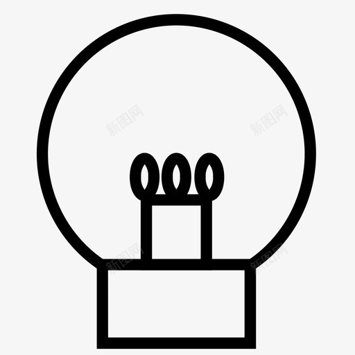 灯泡灯打开图标svg_新图网 https://ixintu.com 假日 打开 灯 灯泡