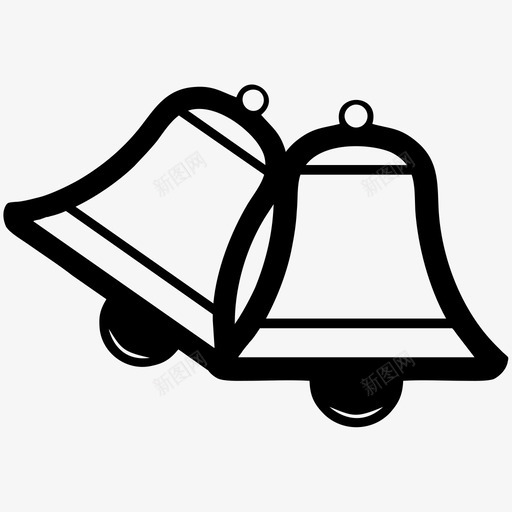 钟声圣诞节音乐图标svg_新图网 https://ixintu.com 圣诞节 声音 钟声 音乐