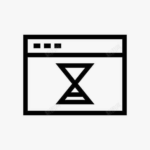 窗口加载文档pc图标svg_新图网 https://ixintu.com pc windows 文档 窗口加载