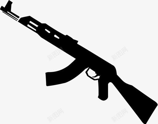 步枪突击步枪枪图标svg_新图网 https://ixintu.com 枪 步枪 武器 突击步枪