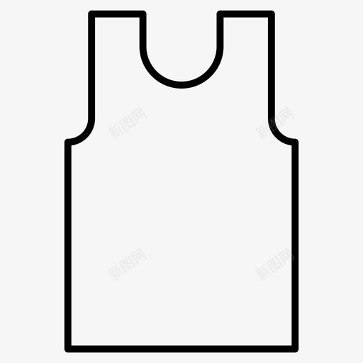 单件布料连衣裙图标svg_新图网 https://ixintu.com 单件 布料 衣服 衣服细线图标 运动衫 连衣裙