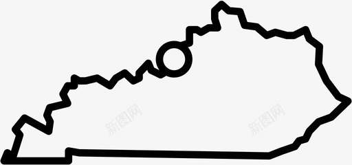 肯塔基州美国城市图标图标