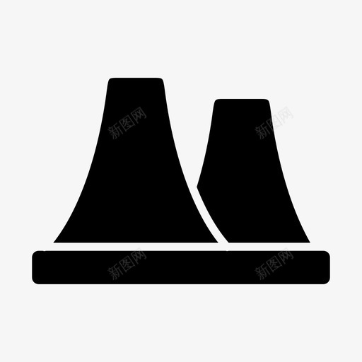 发电厂工厂图标svg_新图网 https://ixintu.com 发电厂 工厂