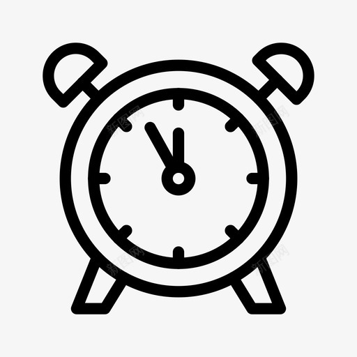 闹钟时间钟表图标svg_新图网 https://ixintu.com 新年 时间 钟表 闹钟