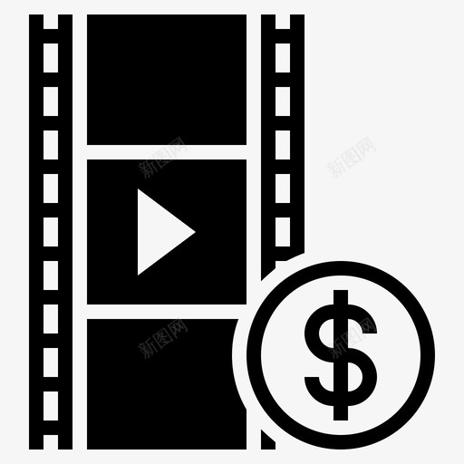 视频营销视频广告图标svg_新图网 https://ixintu.com 视频广告 视频营销
