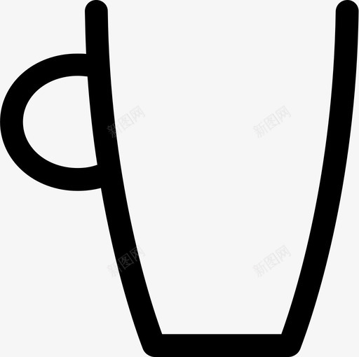 杯子饮料空的图标svg_新图网 https://ixintu.com 杯子 空的 饮料