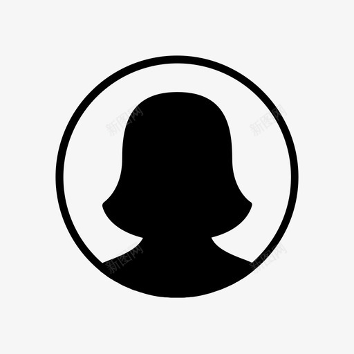 女性侧面图标svg_新图网 https://ixintu.com 侧面 图片 女性