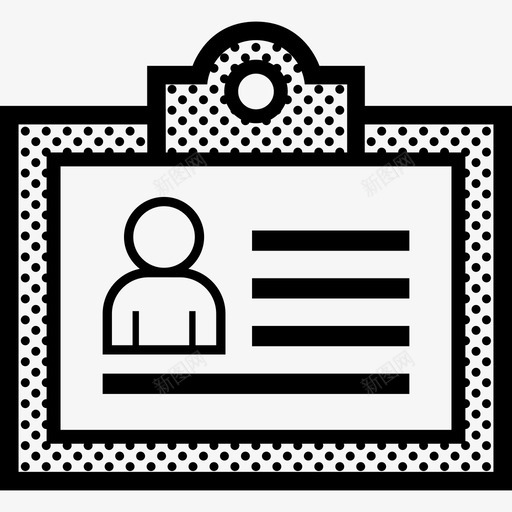 身份证客户人图标svg_新图网 https://ixintu.com 人 人点 客户 身份证