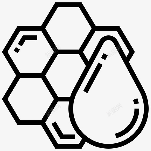 蜂蜜液体水图标svg_新图网 https://ixintu.com 养蜂元素 水 液体 蜂蜜