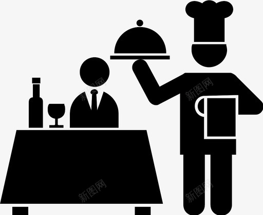 餐厅顾客美食评论家图标svg_新图网 https://ixintu.com 客人 美食评论家 葡萄酒 顾客 餐厅