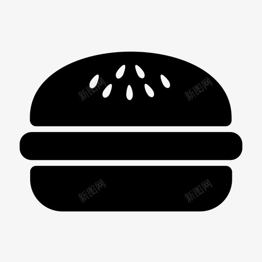 汉堡快餐食品饮料图标svg_新图网 https://ixintu.com 快餐 汉堡 食品饮料