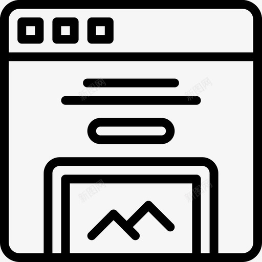 设备展示浏览器交互图标svg_新图网 https://ixintu.com Pretycons用户界面大纲 互联网 交互 浏览器 用户 界面 设备展示