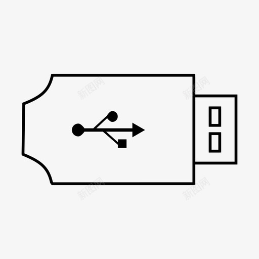 U盘数据存储图标svg_新图网 https://ixintu.com U盘 存储 数据