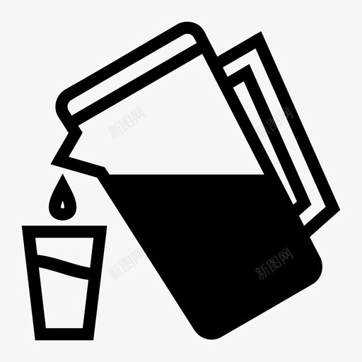 倒水饮用水玻璃图标svg_新图网 https://ixintu.com 倒水 水壶 液体 玻璃 饮用水